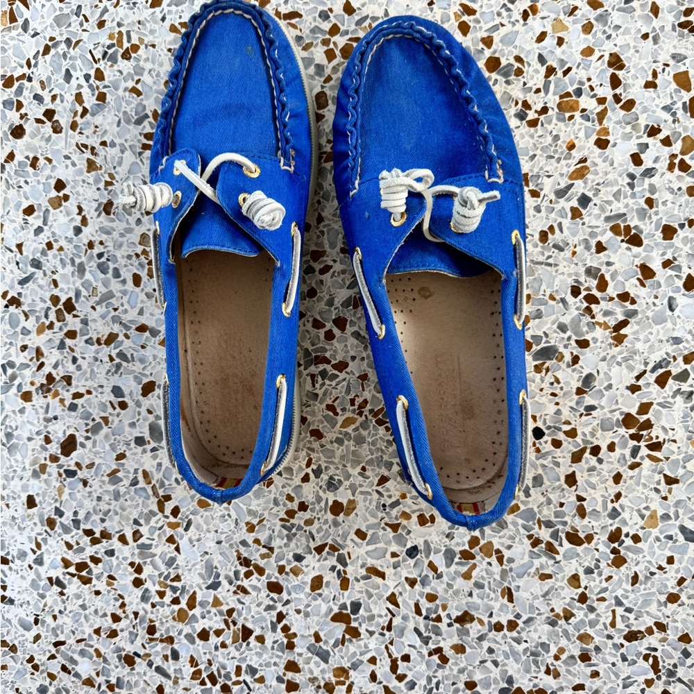 Sperry x J Crew Blue Topsiders
